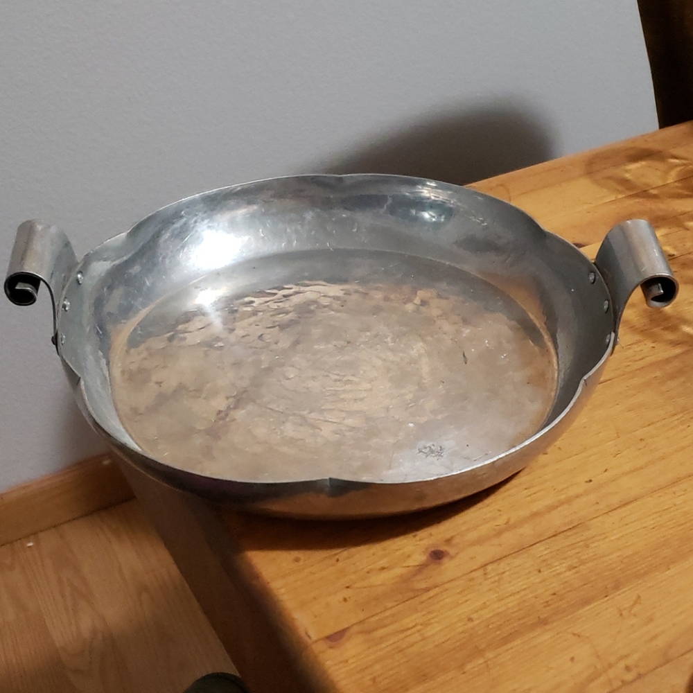 Danish Plateen Hand Hammered Bowl 10.5" EUC